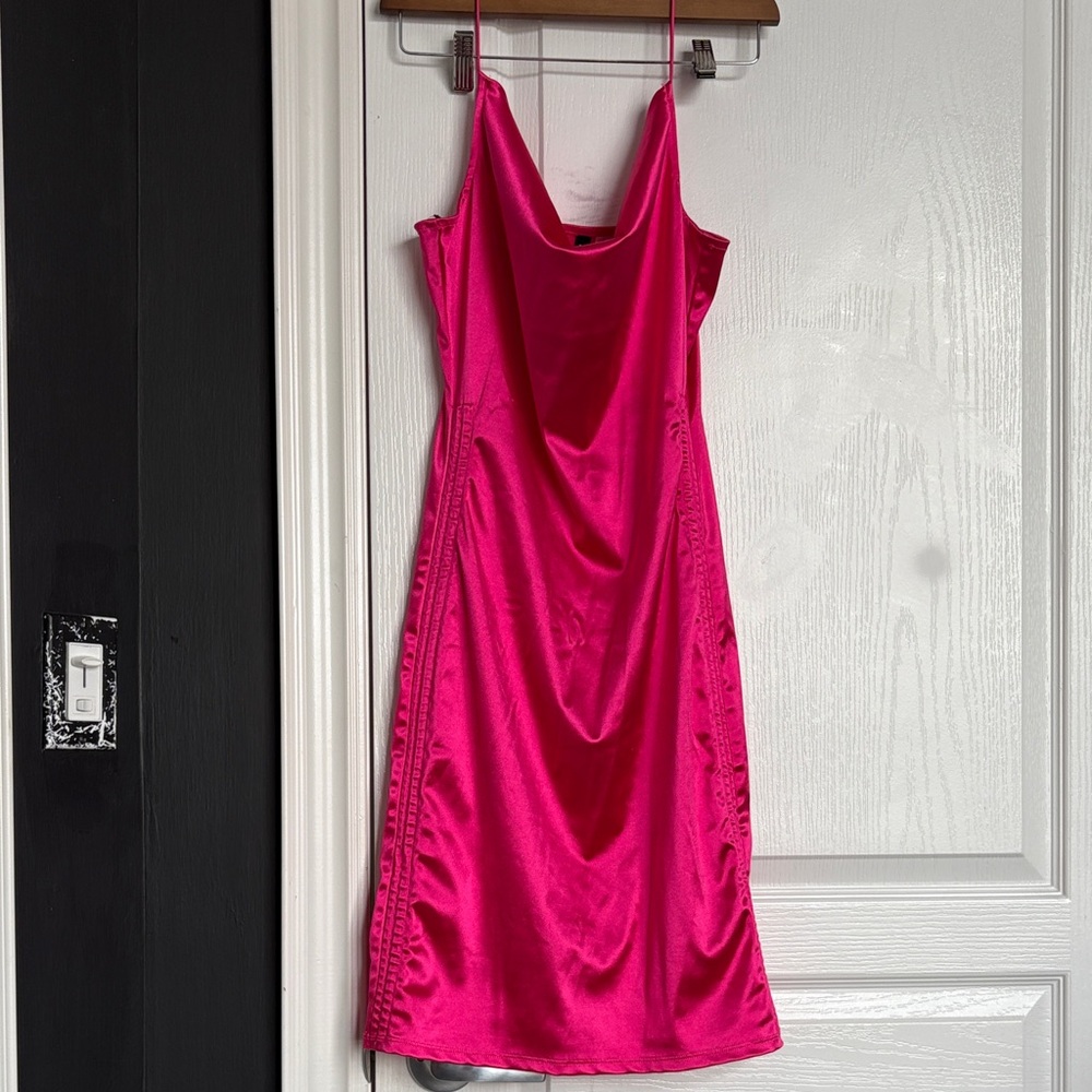H&M - Pink Satin Dress